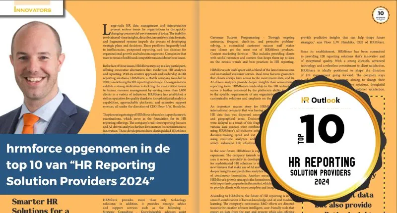 hrmforce in de Top 10 HR Reporting Solutions van 2024: interview met Floor Hendriks