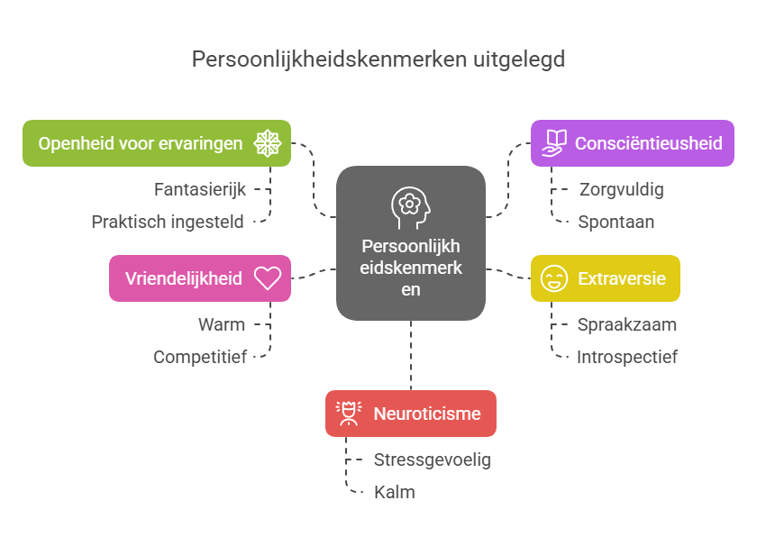 big-5-persoonlijkheidskenmerken-uitgelegd